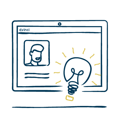 d.vinci | Illustration | Recruiting | Bewerbermanagement | Onboarding-Software | Personalmarketing | HR | Personalsuche | Personal | Bewerber | kostenlos testen | Webinar