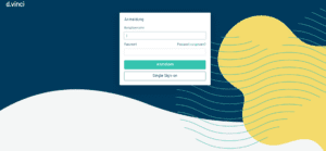 Screenshot der neuen Anmeldemaske für die d.vinci Bewerbermanagement Software