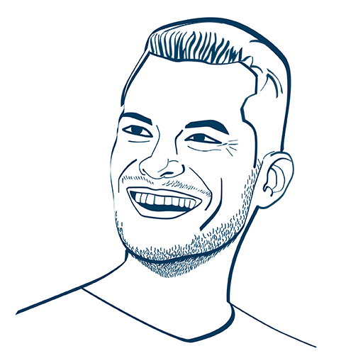 Eine animierte und gezeichnete Grafik zeigt unseren Kollegen Holger aus der IT.