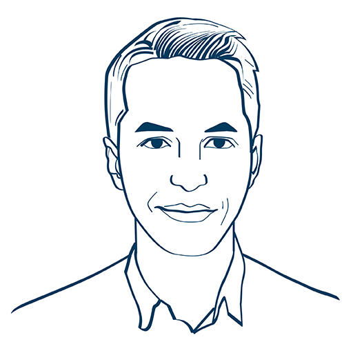 Eine animierte und gezeichnete Grafik zeigt unseren Kollegen Uwe aus der IT.